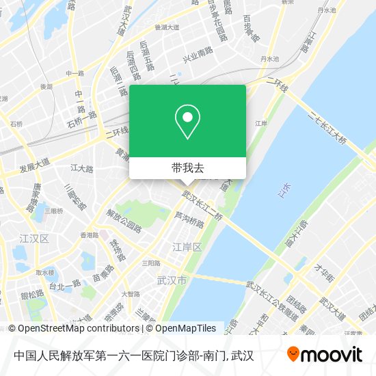 中国人民解放军第一六一医院门诊部-南门地图
