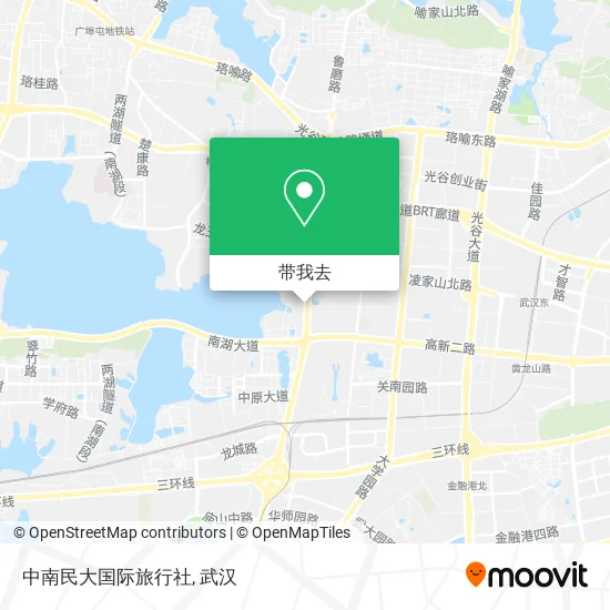 中南民大国际旅行社地图