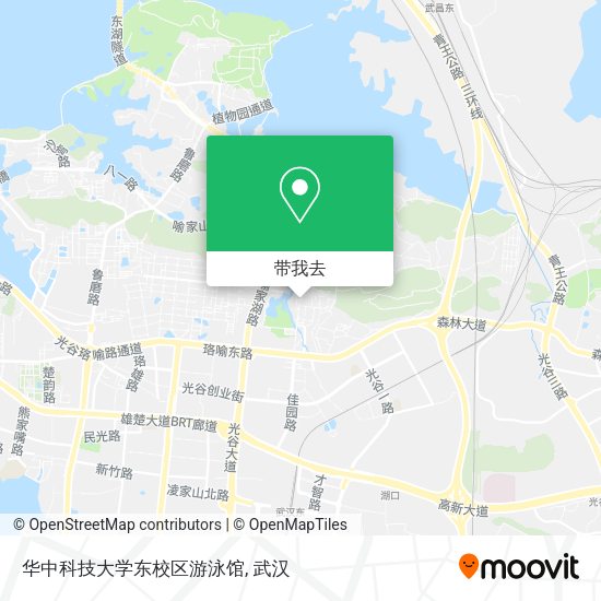 华中科技大学东校区游泳馆地图