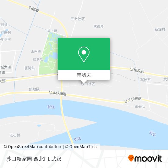 沙口新家园-西北门地图