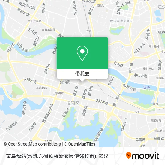 菜鸟驿站(玫瑰东街铁桥新家园便邻超市)地图