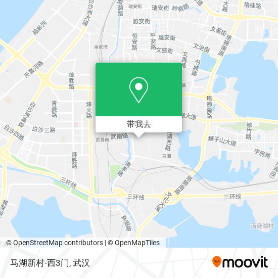 马湖新村-西3门地图