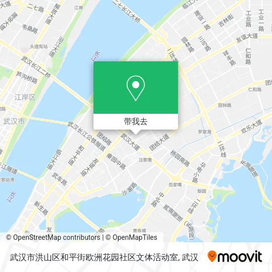 武汉市洪山区和平街欧洲花园社区文体活动室地图