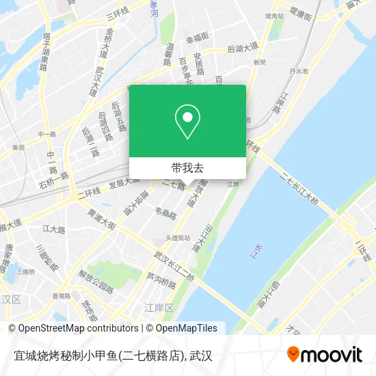 宜城烧烤秘制小甲鱼(二七横路店)地图