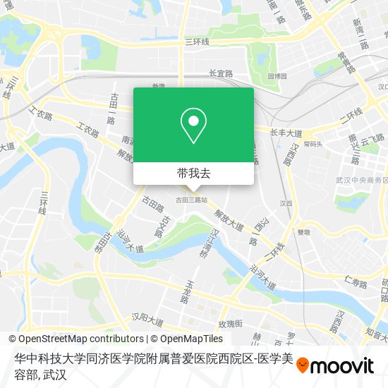 华中科技大学同济医学院附属普爱医院西院区-医学美容部地图