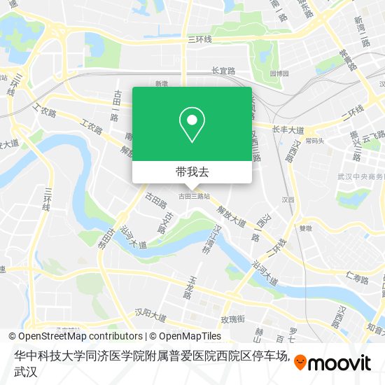 华中科技大学同济医学院附属普爱医院西院区停车场地图