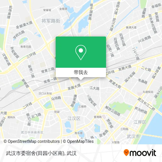 武汉市委宿舍(田园小区南)地图