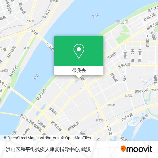 洪山区和平街残疾人康复指导中心地图
