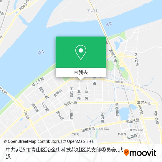 中共武汉市青山区冶金街科技苑社区总支部委员会地图