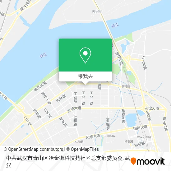 中共武汉市青山区冶金街科技苑社区总支部委员会地图