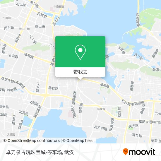 卓刀泉古玩珠宝城-停车场地图