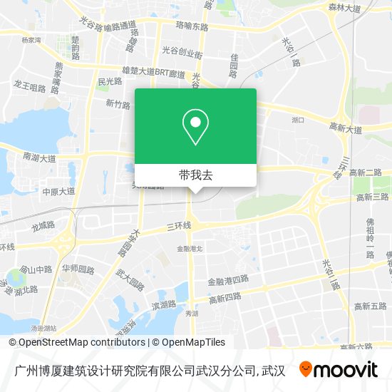 广州博厦建筑设计研究院有限公司武汉分公司地图