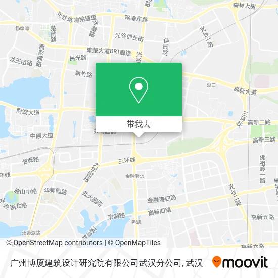 广州博厦建筑设计研究院有限公司武汉分公司地图