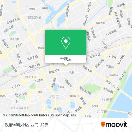 政府华电小区-西门地图