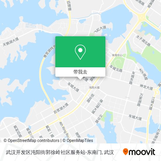 武汉开发区沌阳街郭徐岭社区服务站-东南门地图