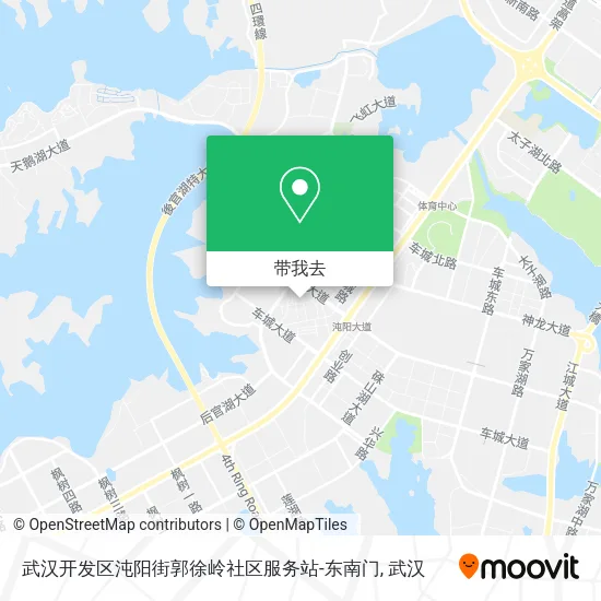 武汉开发区沌阳街郭徐岭社区服务站-东南门地图
