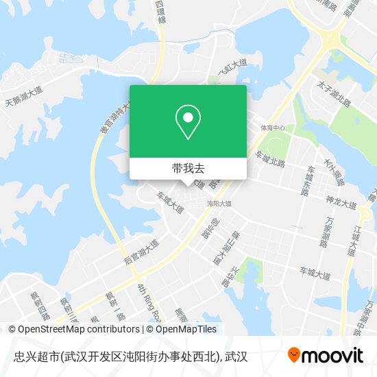 忠兴超市(武汉开发区沌阳街办事处西北)地图