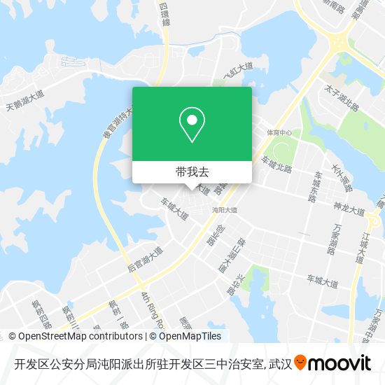 开发区公安分局沌阳派出所驻开发区三中治安室地图