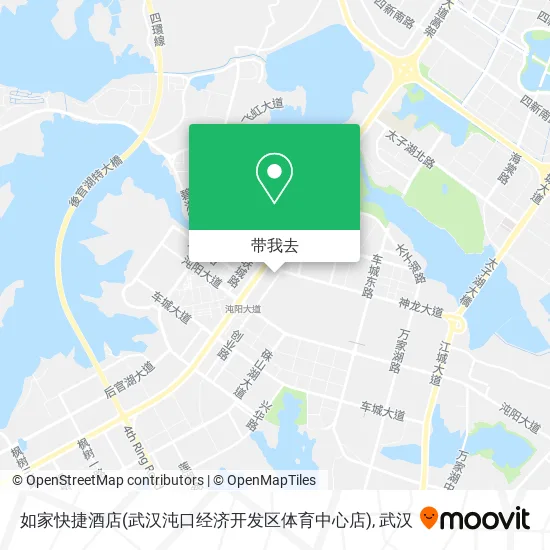 如家快捷酒店(武汉沌口经济开发区体育中心店)地图