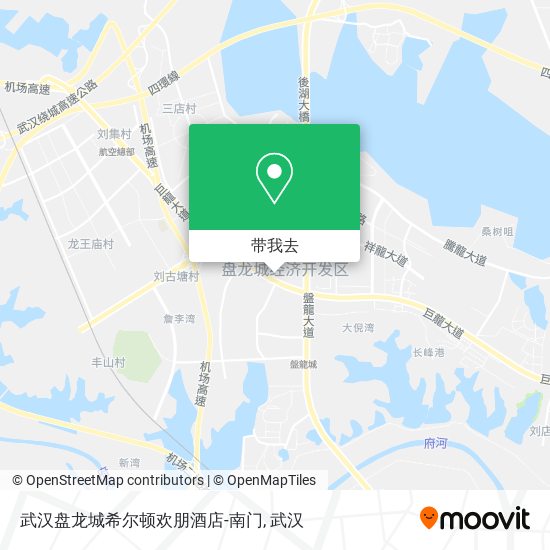 武汉盘龙城希尔顿欢朋酒店-南门地图