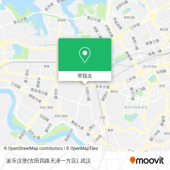 派乐汉堡(古田四路天泽一方店)地图