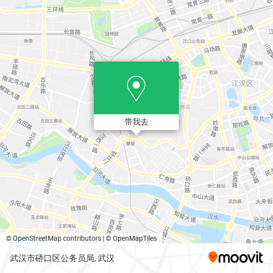 武汉市硚口区公务员局地图