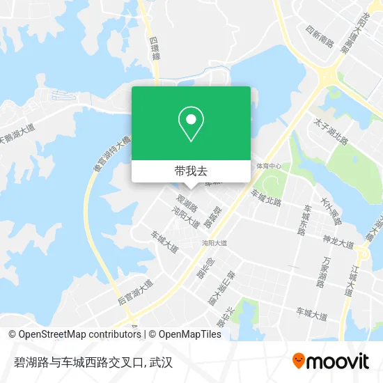 碧湖路与车城西路交叉口地图
