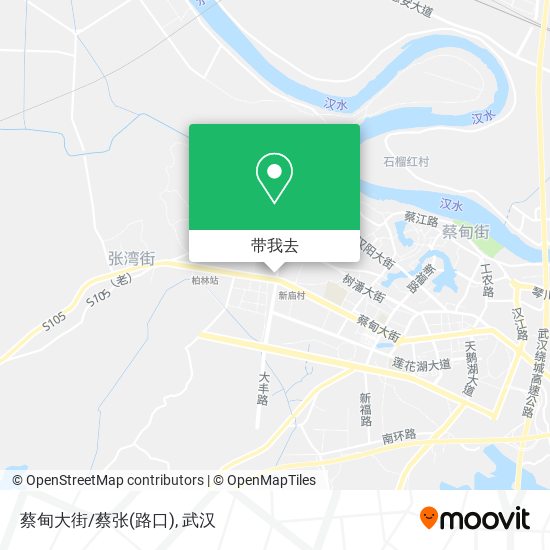 蔡甸大街/蔡张(路口)地图