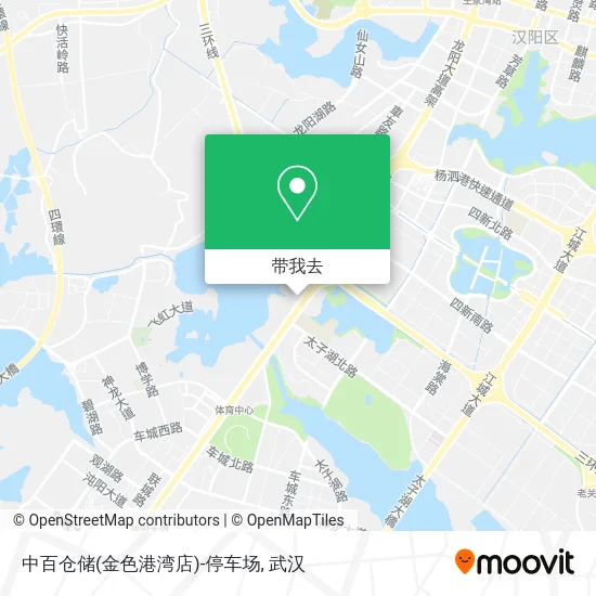 中百仓储(金色港湾店)-停车场地图