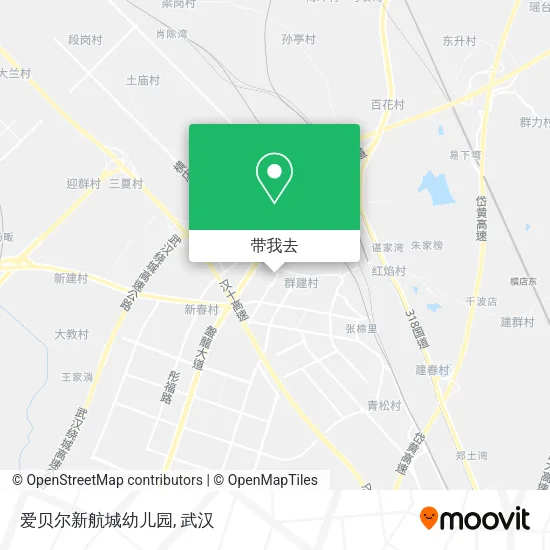 爱贝尔新航城幼儿园地图