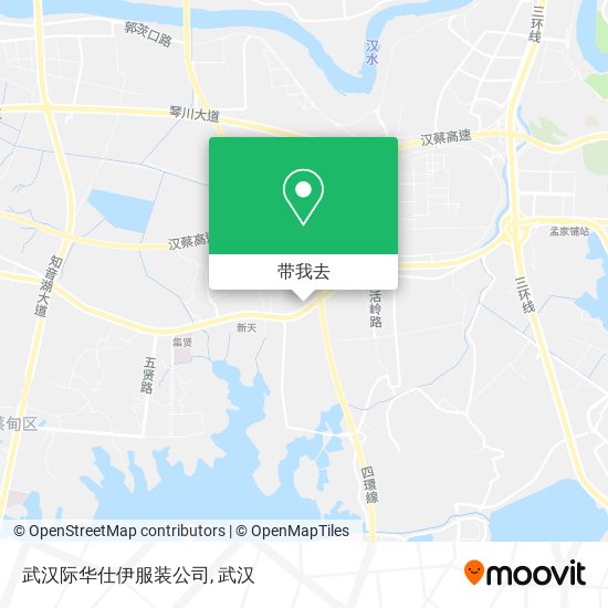 武汉际华仕伊服装公司地图