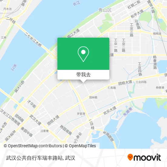 武汉公共自行车瑞丰路站地图