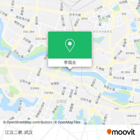 江汉二桥地图