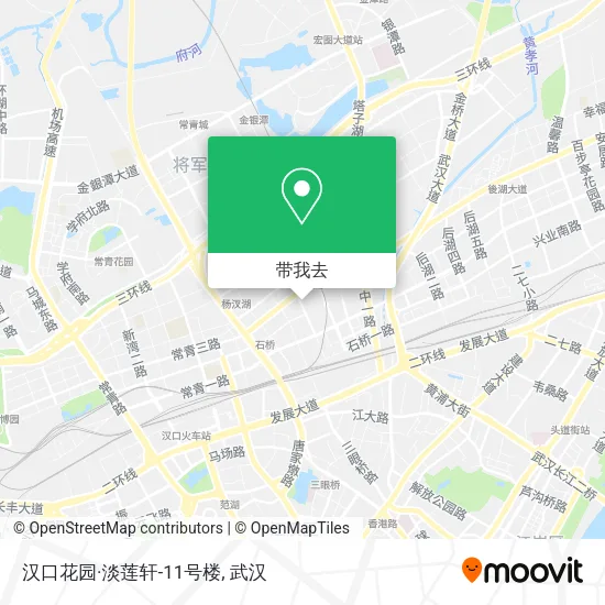 汉口花园·淡莲轩-11号楼地图