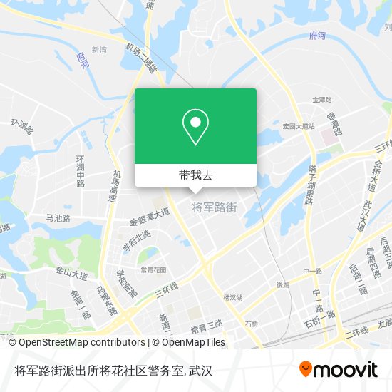 将军路街派出所将花社区警务室地图