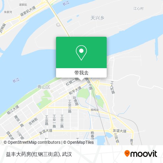 益丰大药房(红钢三街店)地图