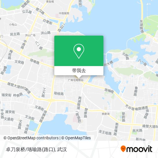 卓刀泉桥/珞喻路(路口)地图