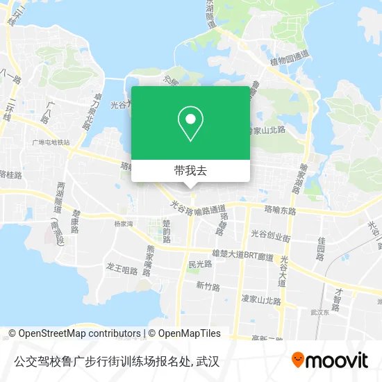 公交驾校鲁广步行街训练场报名处地图