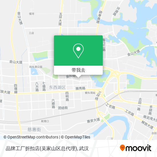 品牌工厂折扣店(吴家山区总代理)地图