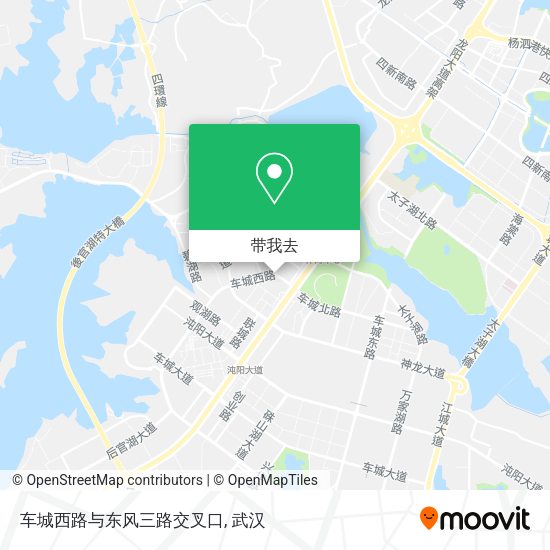 车城西路与东风三路交叉口地图