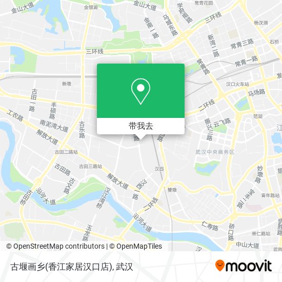 古堰画乡(香江家居汉口店)地图