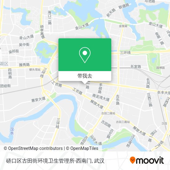 硚口区古田街环境卫生管理所-西南门地图