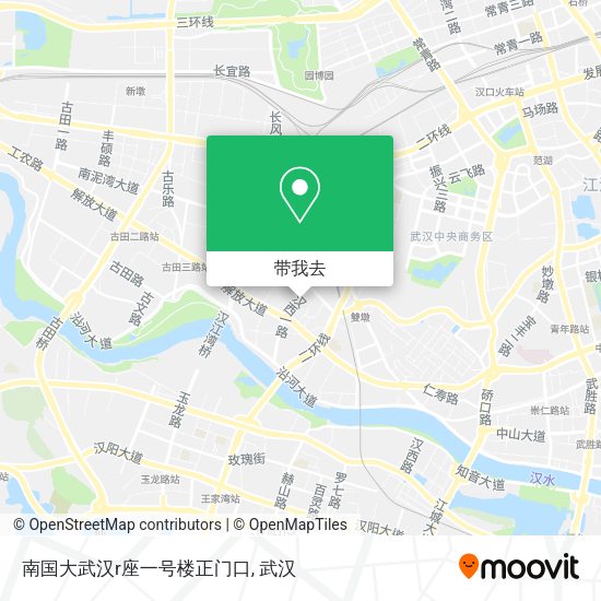 南国大武汉r座一号楼正门口地图