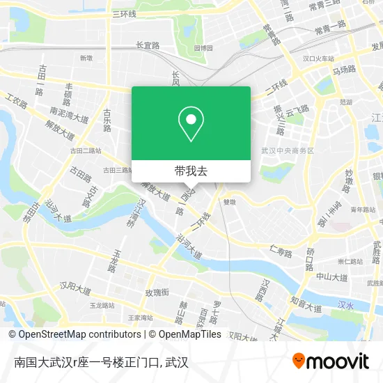 南国大武汉r座一号楼正门口地图
