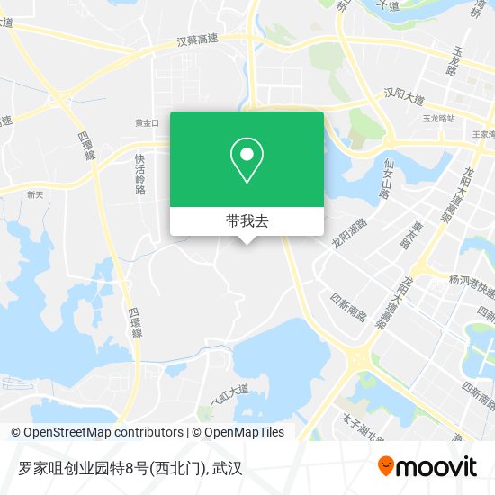罗家咀创业园特8号(西北门)地图
