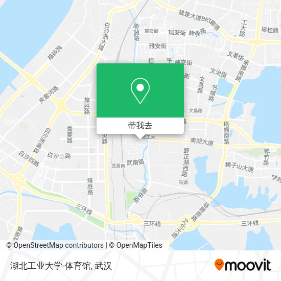 湖北工业大学-体育馆地图