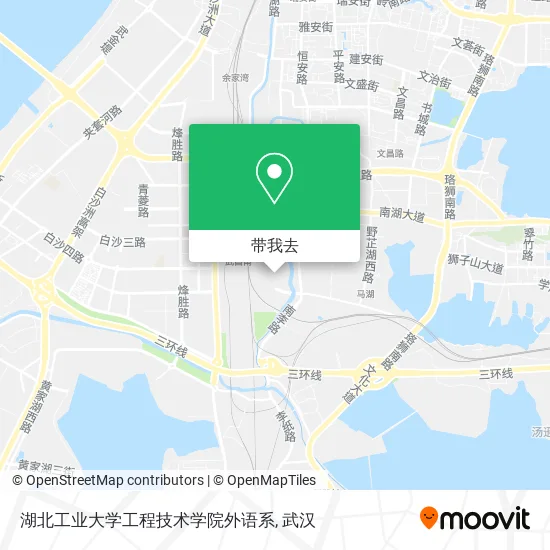 湖北工业大学工程技术学院外语系地图