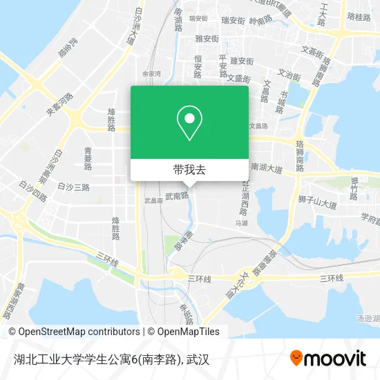 湖北工业大学学生公寓6(南李路)地图
