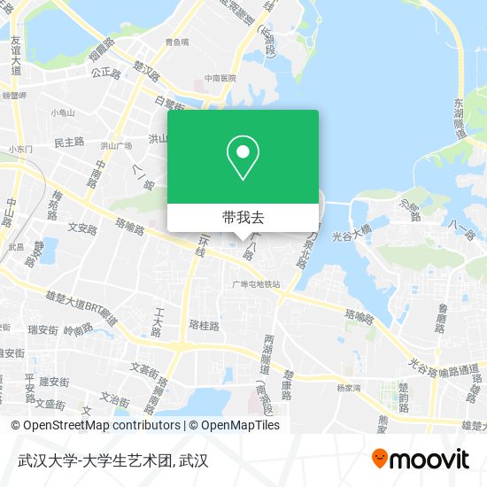 武汉大学-大学生艺术团地图