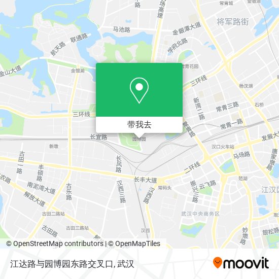 江达路与园博园东路交叉口地图